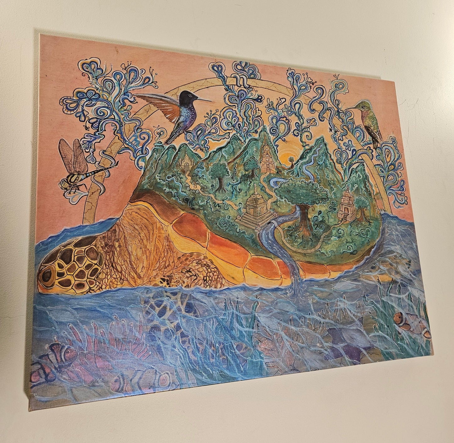 “Sea You There” Framed Giclee Canvas print - Pre-order (Not hand Embellished)