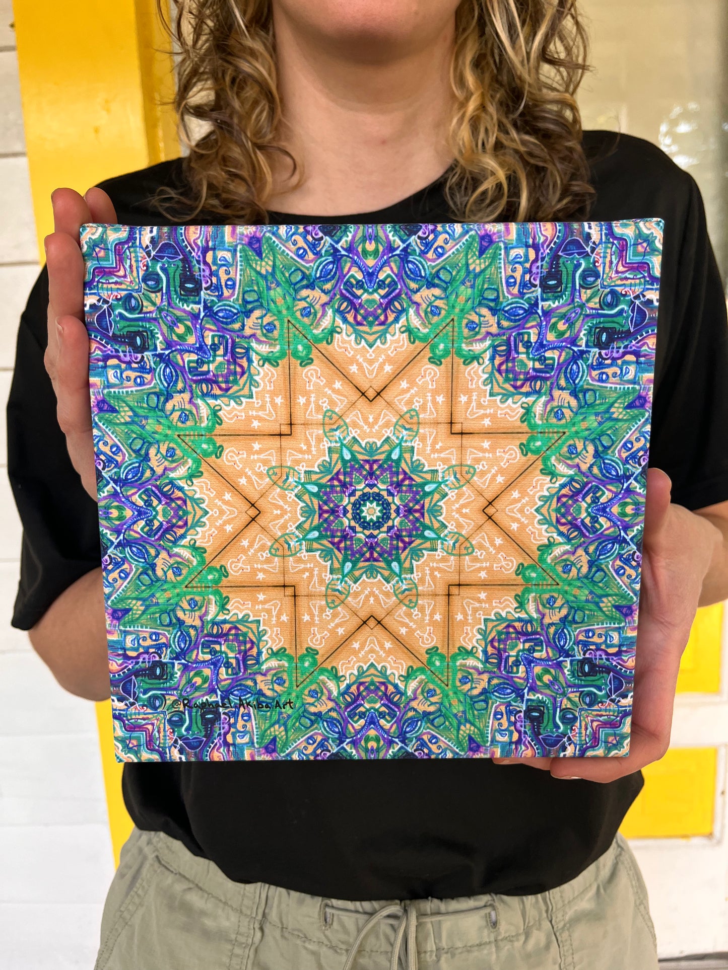 Psychedelic Mandala Canvas Prints